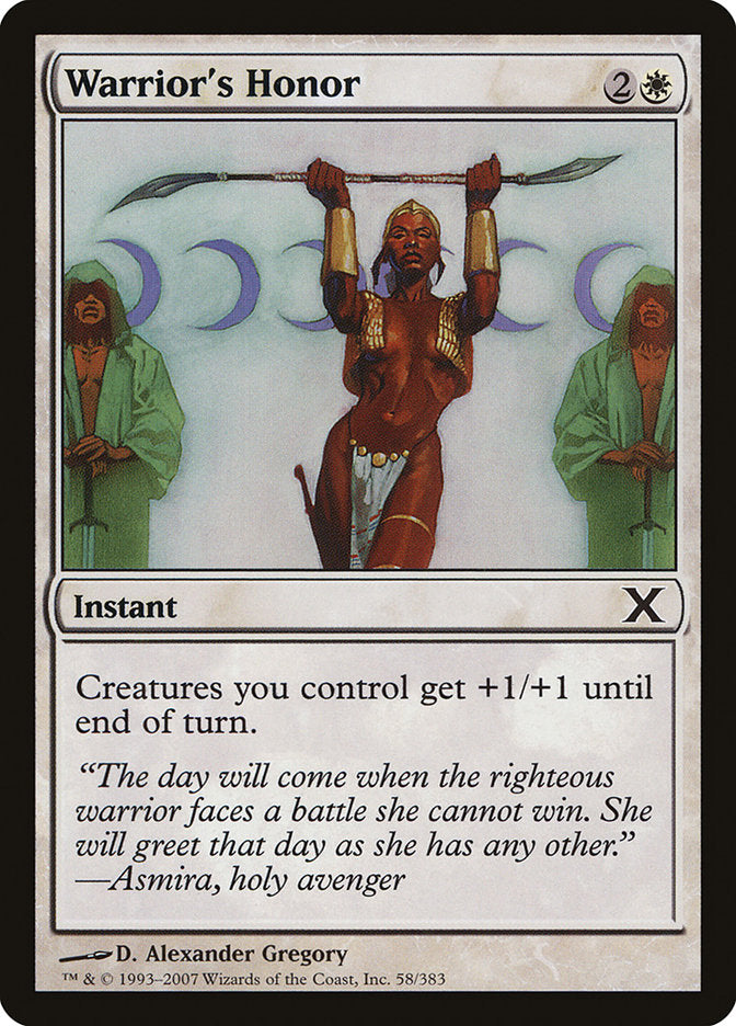 Warrior's Honor [Tenth Edition] | Card Merchant Takapuna