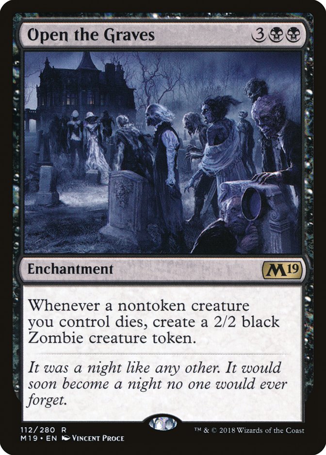 Open the Graves [Core Set 2019] | Card Merchant Takapuna