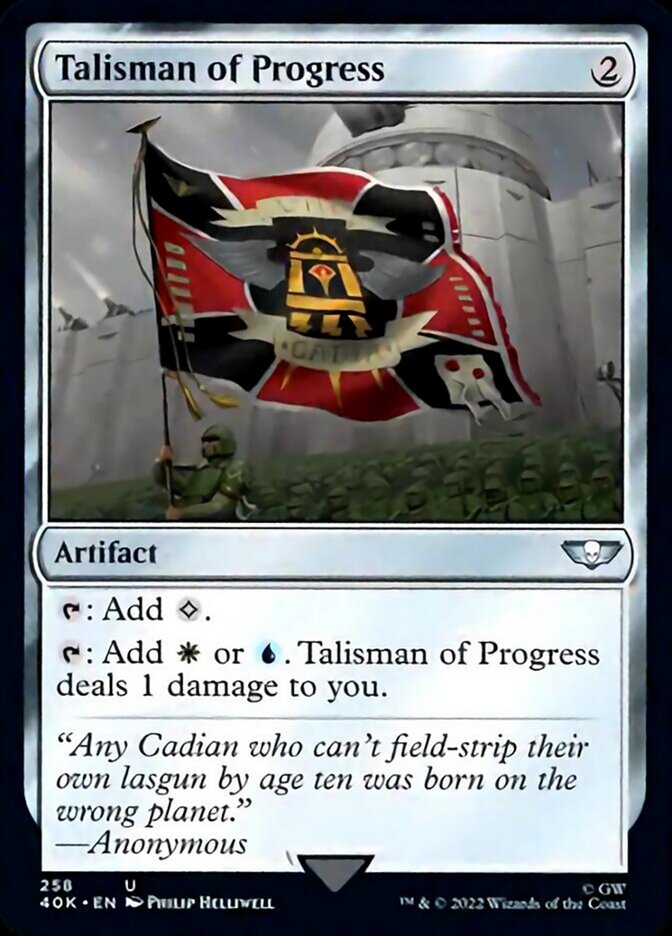 Talisman of Progress [Warhammer 40,000] | Card Merchant Takapuna