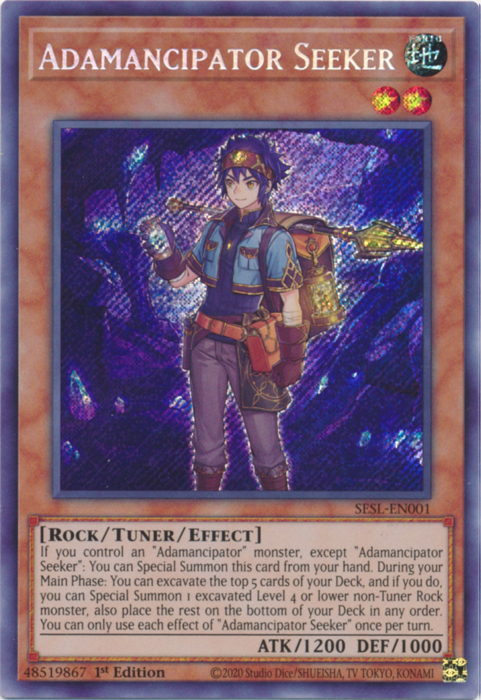 Adamancipator Seeker [SESL-EN001] Secret Rare | Card Merchant Takapuna