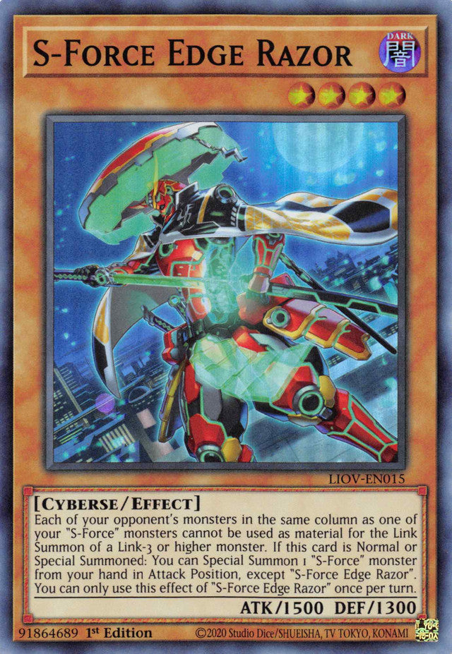 S-Force Edge Razor [LIOV-EN015] Super Rare | Card Merchant Takapuna