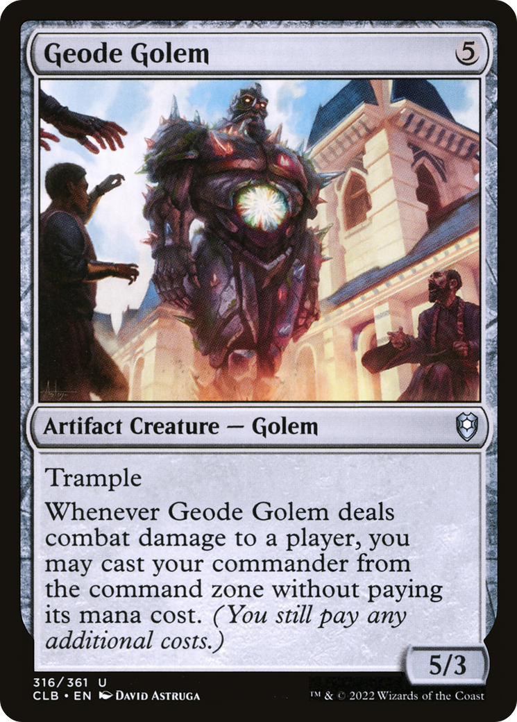 Geode Golem [Commander Legends: Battle for Baldur's Gate] | Card Merchant Takapuna