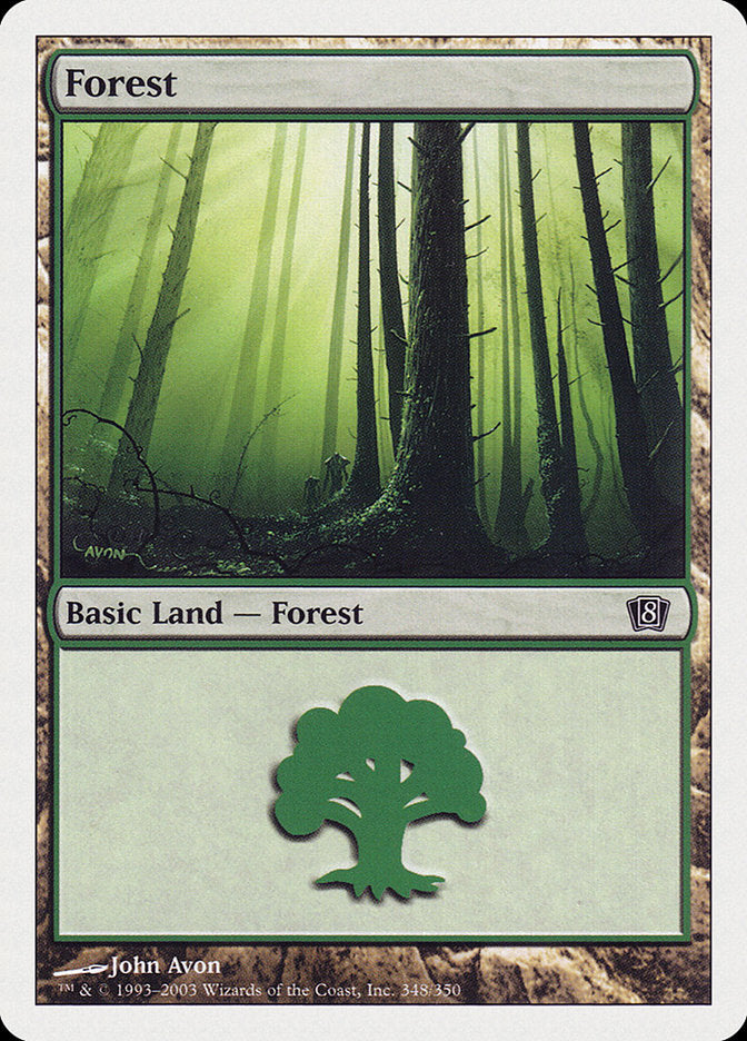 Forest (348) [Eighth Edition] | Card Merchant Takapuna