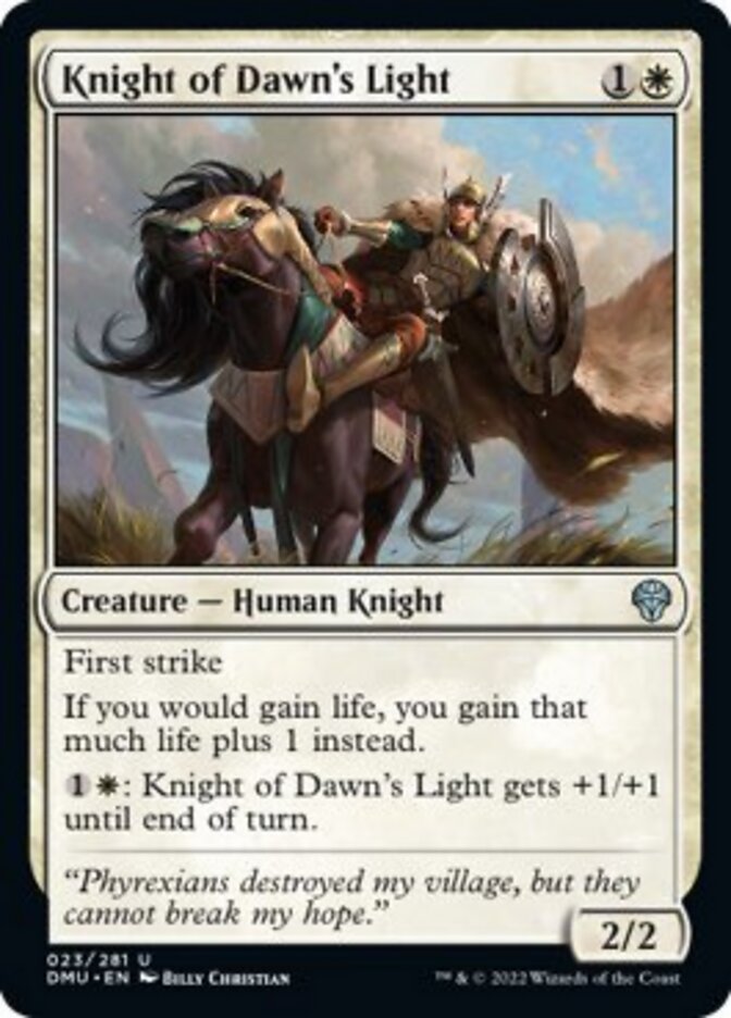 Knight of Dawn's Light [Dominaria United] | Card Merchant Takapuna