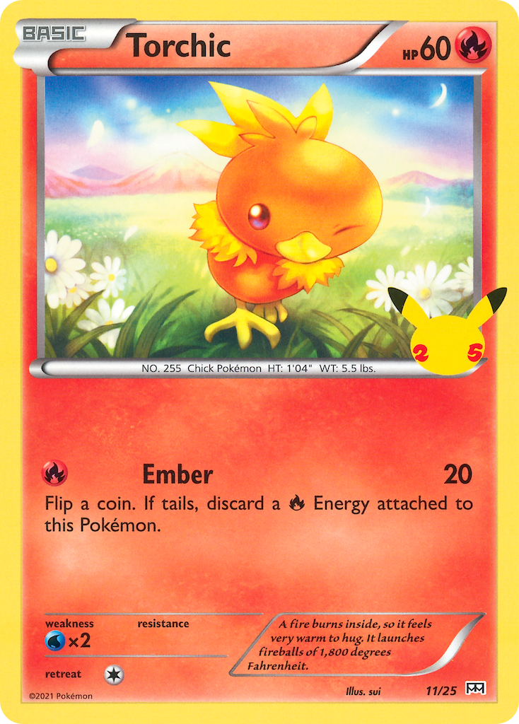 Torchic (11/25) [McDonald's 25th Anniversary] | Card Merchant Takapuna