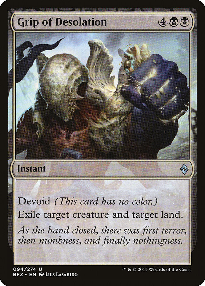 Grip of Desolation [Battle for Zendikar] | Card Merchant Takapuna