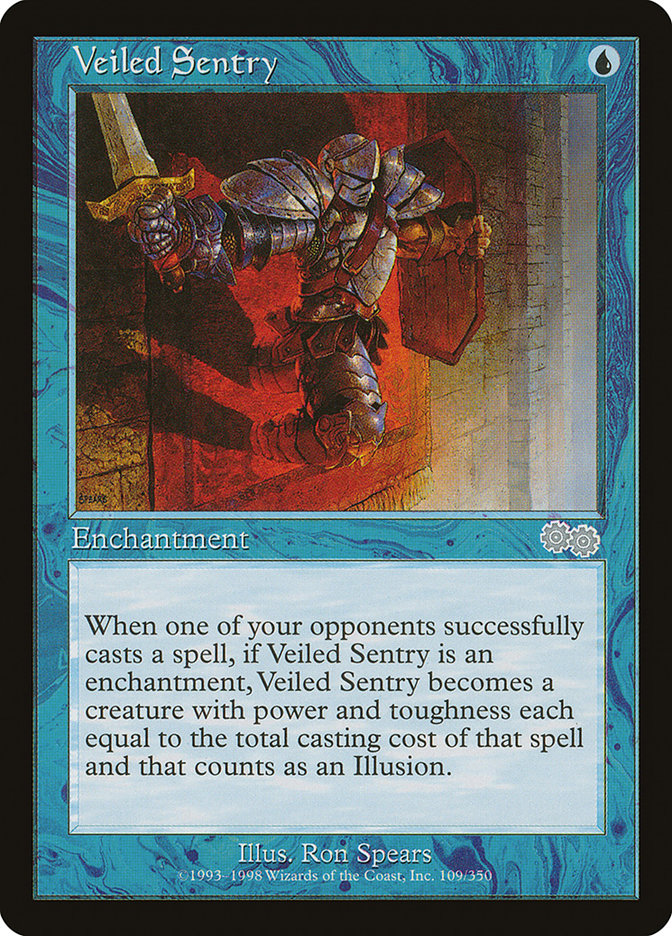 Veiled Sentry [Urza's Saga] | Card Merchant Takapuna
