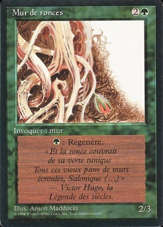 Wall of Brambles [Foreign Black Border] | Card Merchant Takapuna