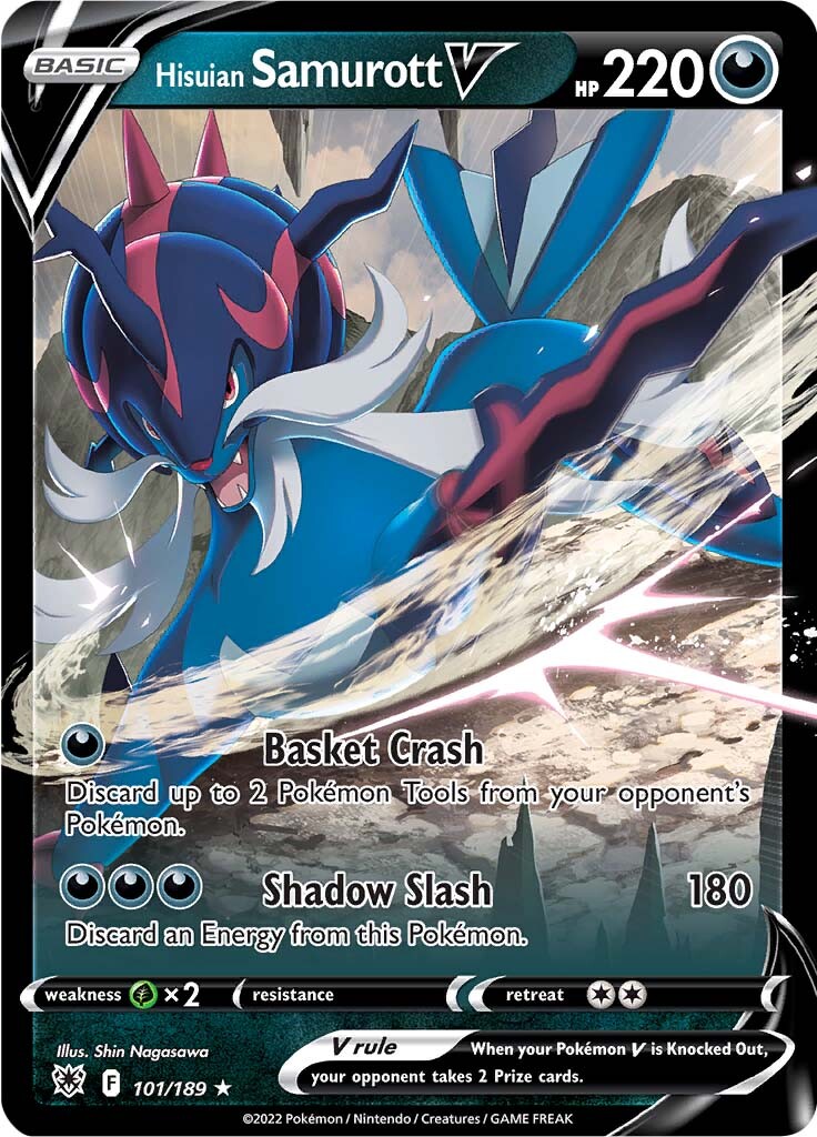 Hisuian Samurott V (101/189) [Sword & Shield: Astral Radiance] | Card Merchant Takapuna