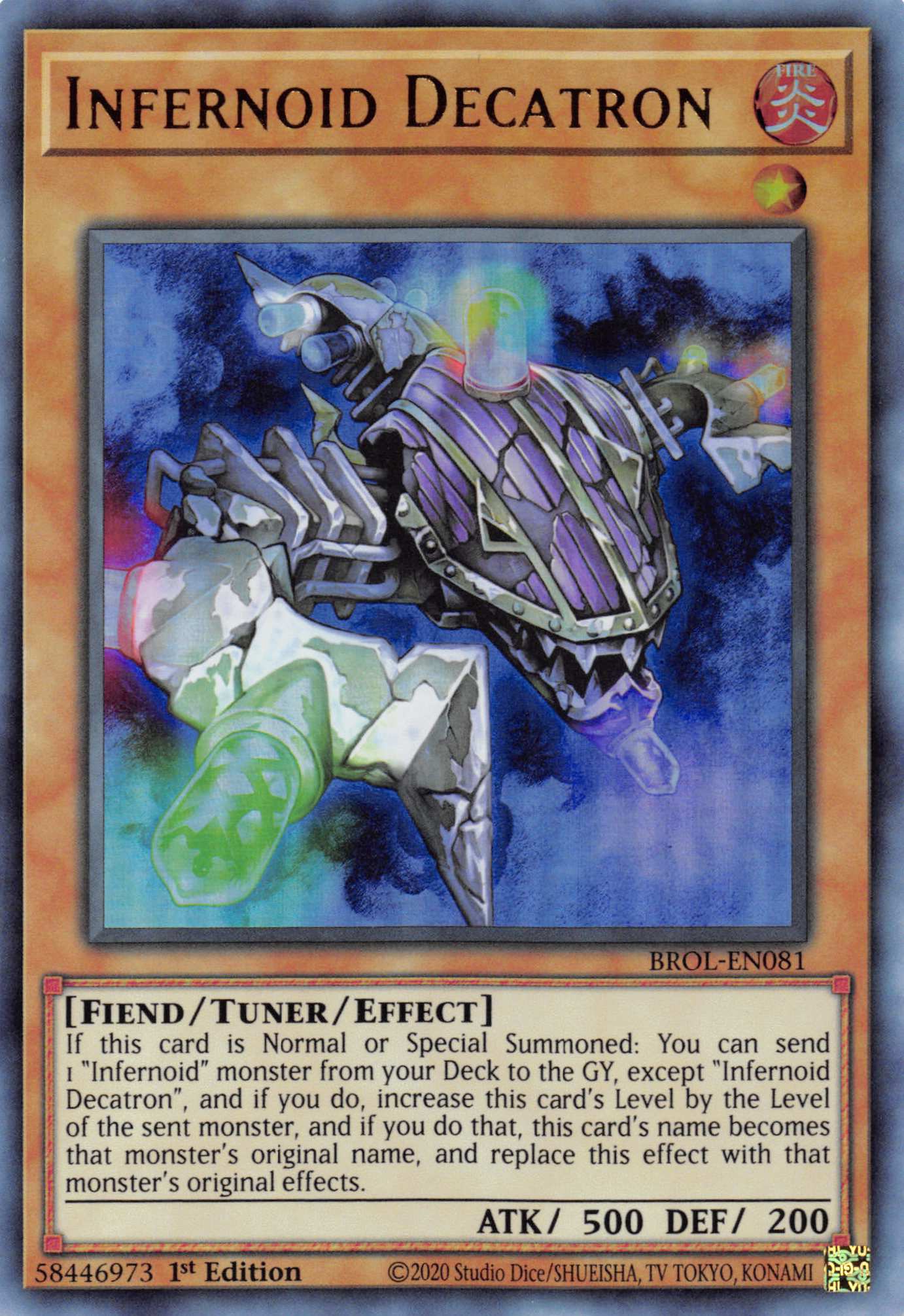 Infernoid Decatron [BROL-EN081] Ultra Rare | Card Merchant Takapuna