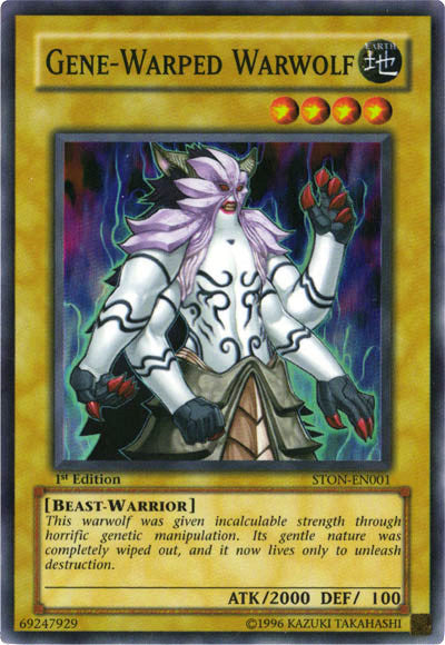 Gene-Warped Warwolf [STON-EN001] Super Rare | Card Merchant Takapuna