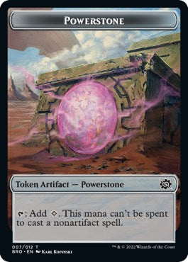 Powerstone // Construct (004) Double-Sided Token [The Brothers' War Tokens] | Card Merchant Takapuna