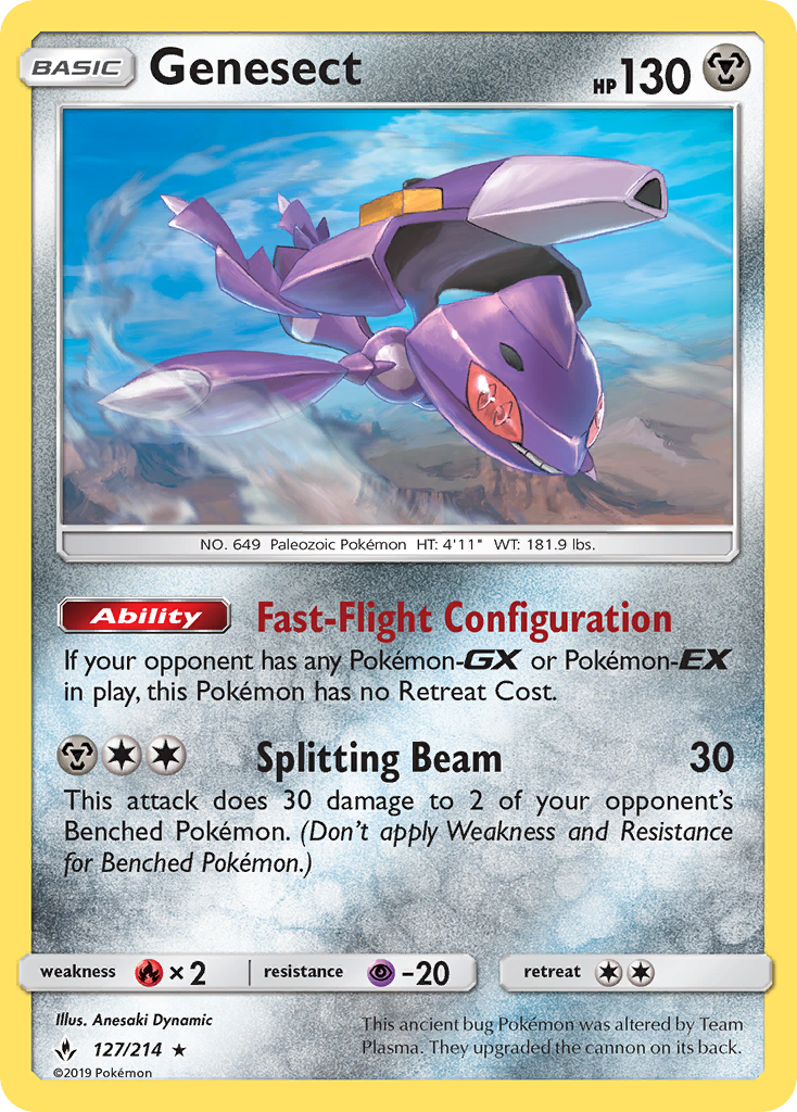 Genesect (127/214) [Sun & Moon: Unbroken Bonds] | Card Merchant Takapuna