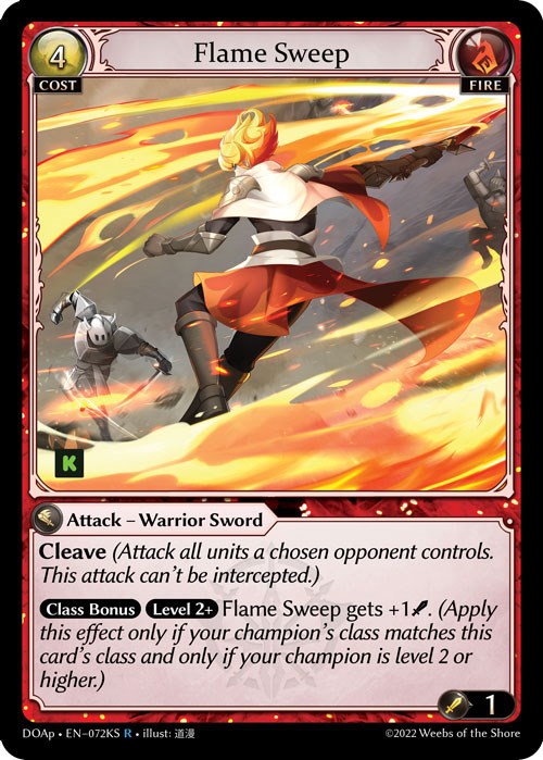Flame Sweep (072KS) [Dawn of Ashes: Prelude] | Card Merchant Takapuna