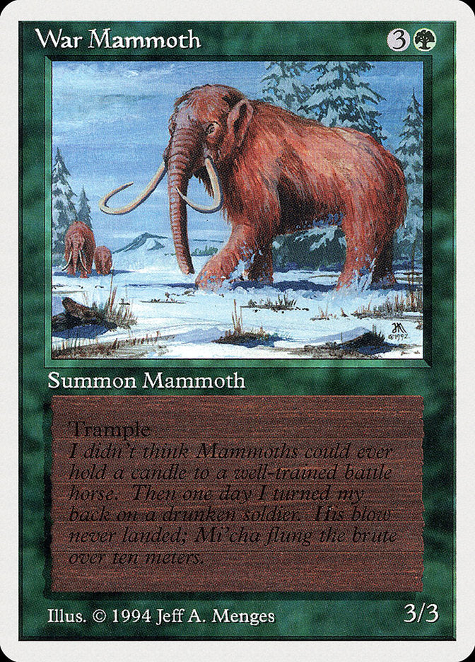 War Mammoth [Summer Magic / Edgar] | Card Merchant Takapuna