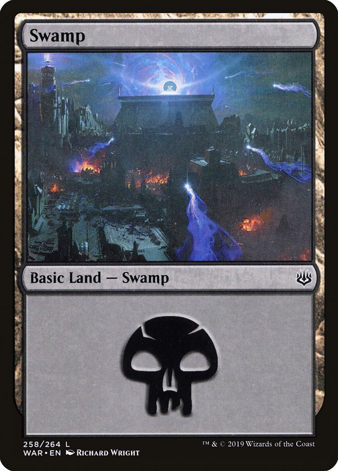 Swamp (258) [War of the Spark] | Card Merchant Takapuna