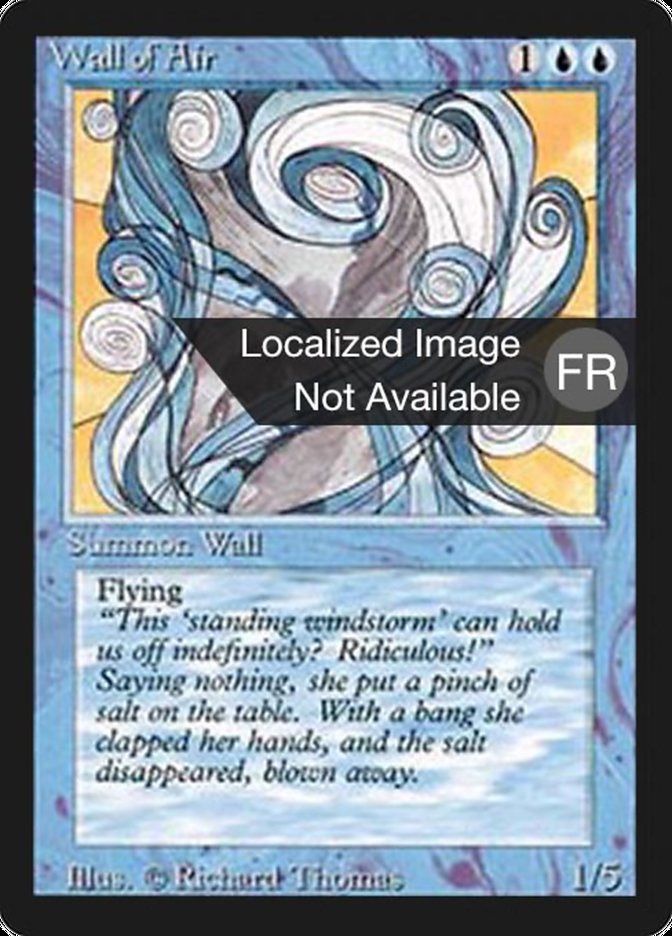Wall of Air [Foreign Black Border] | Card Merchant Takapuna