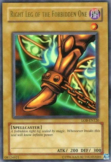 Right Leg of the Forbidden One [LOB-EN120] Ultra Rare | Card Merchant Takapuna