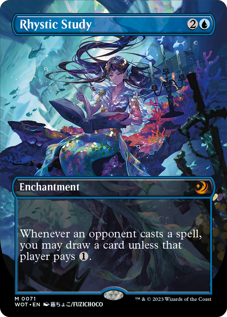 Rhystic Study (Anime Borderless) [Wilds of Eldraine: Enchanting Tales] | Card Merchant Takapuna