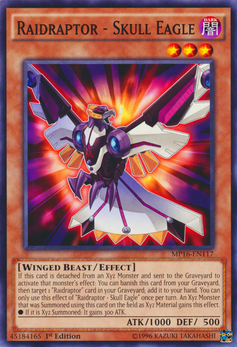 Raidraptor - Skull Eagle [MP16-EN117] Common | Card Merchant Takapuna