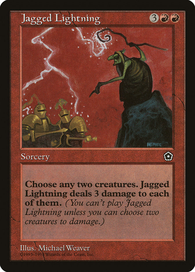 Jagged Lightning [Portal Second Age] | Card Merchant Takapuna