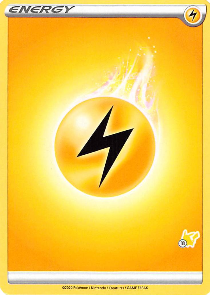 Lightning Energy (Pikachu Stamp #11) [Battle Academy 2022] | Card Merchant Takapuna