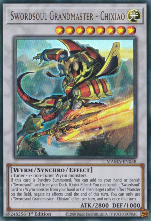 Swordsoul Grandmaster - Chixiao [MAMA-EN038] Ultra Rare | Card Merchant Takapuna