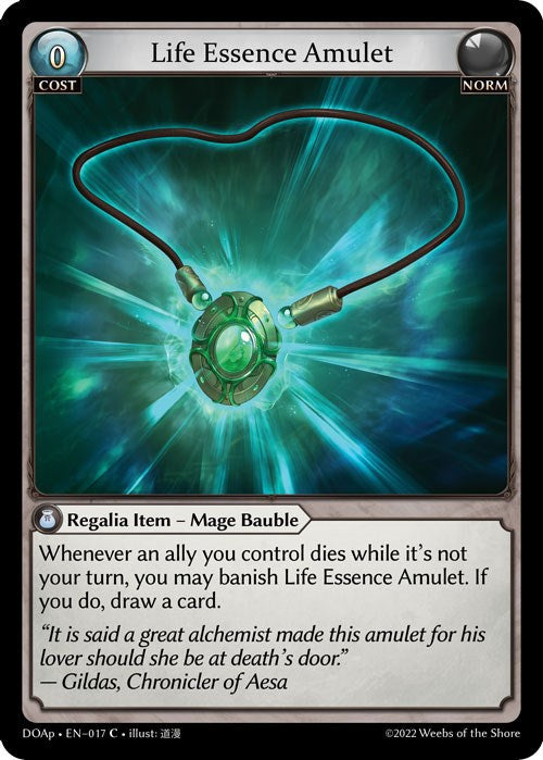 Life Essence Amulet (017) [Dawn of Ashes: Prelude] | Card Merchant Takapuna