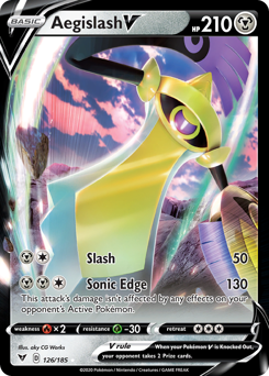 Aegislash V (126/185) [Sword & Shield: Vivid Voltage] | Card Merchant Takapuna