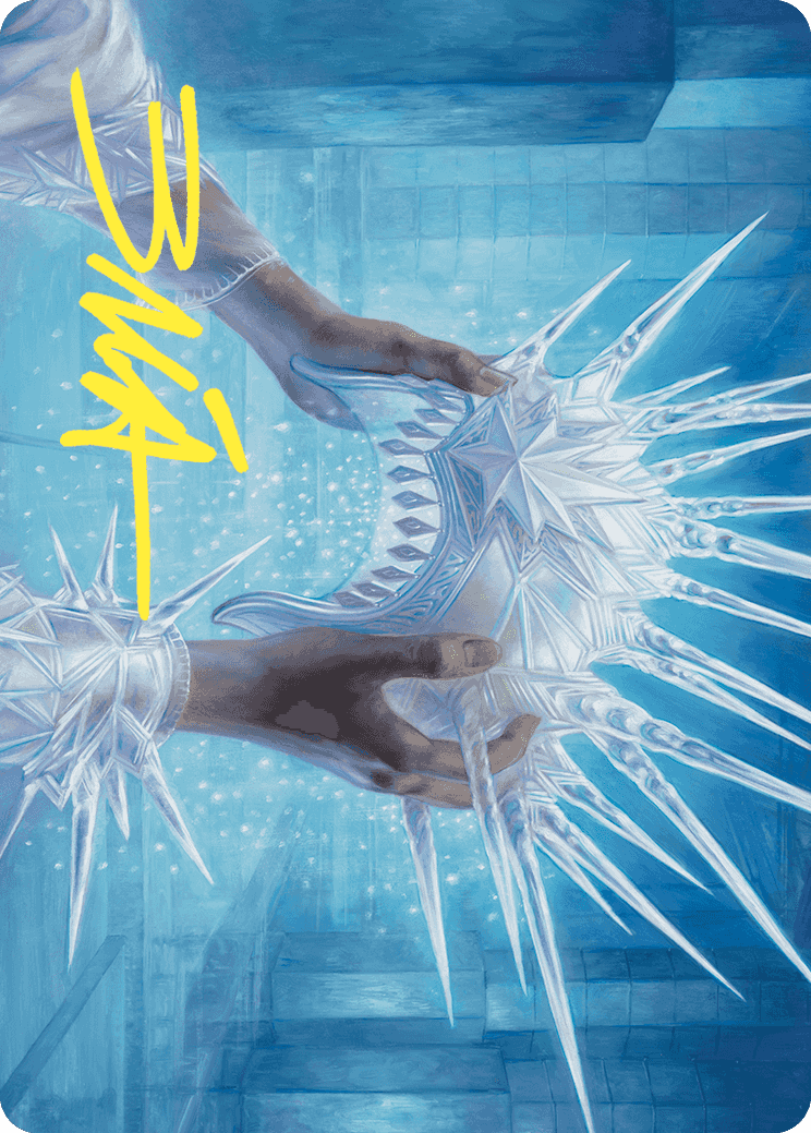 Hylda's Crown of Winter Art Card (Gold-Stamped Signature) [Wilds of Eldraine Art Series] | Card Merchant Takapuna