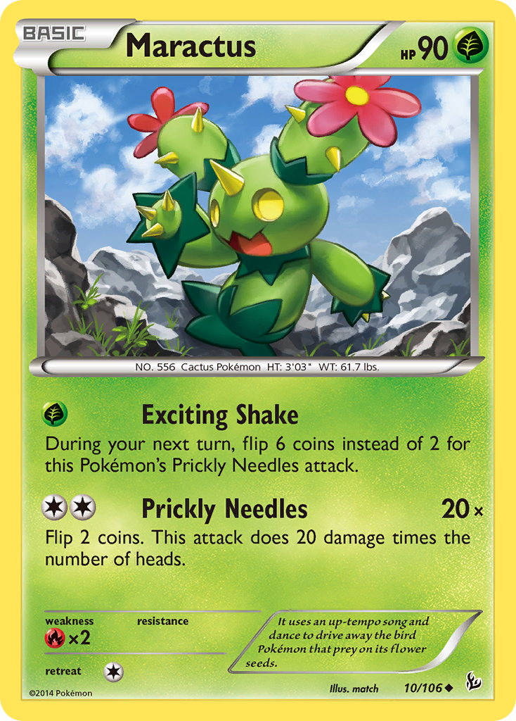 Maractus (10/106) [XY: Flashfire] | Card Merchant Takapuna