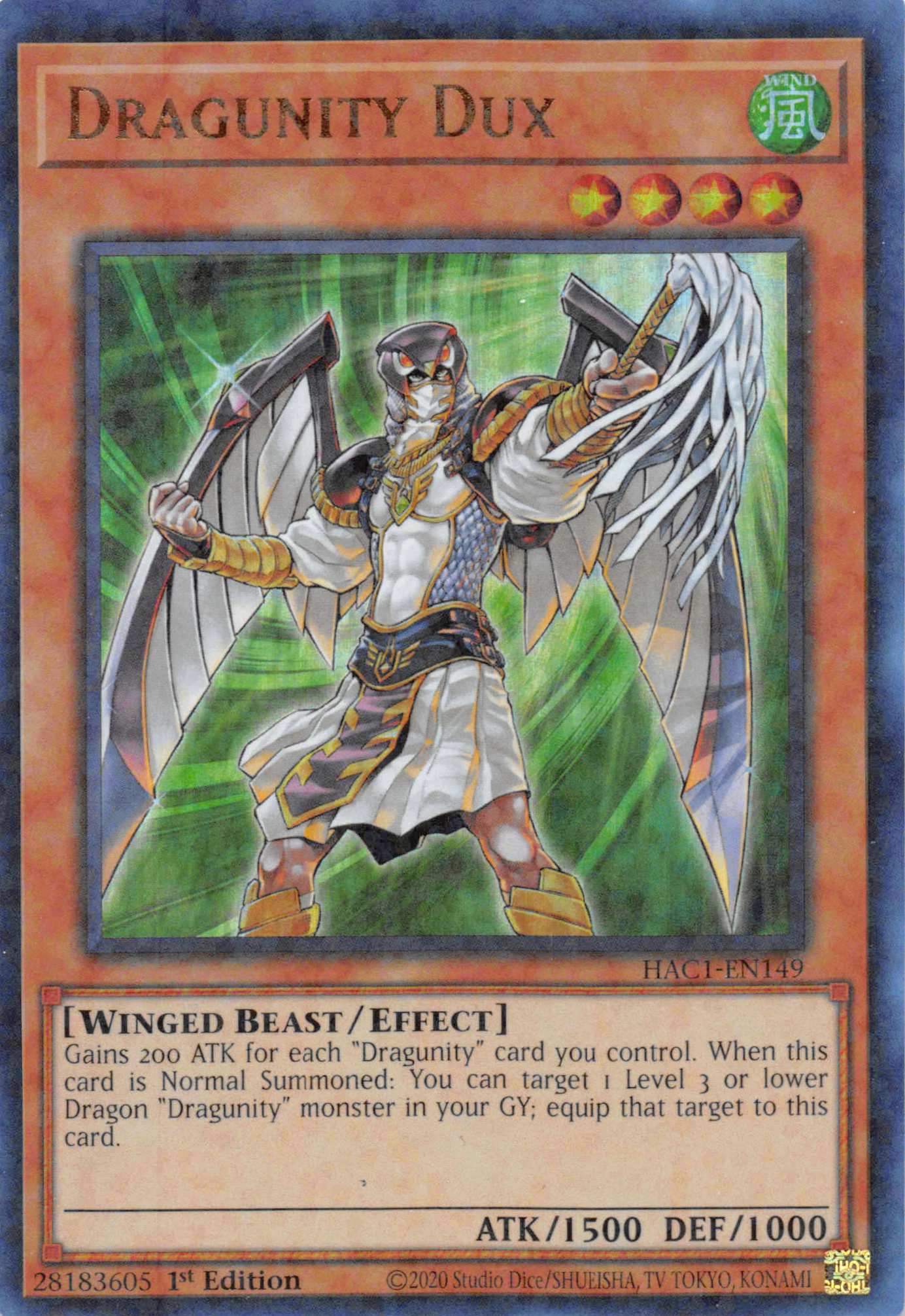 Dragunity Dux (Duel Terminal) [HAC1-EN149] Parallel Rare | Card Merchant Takapuna