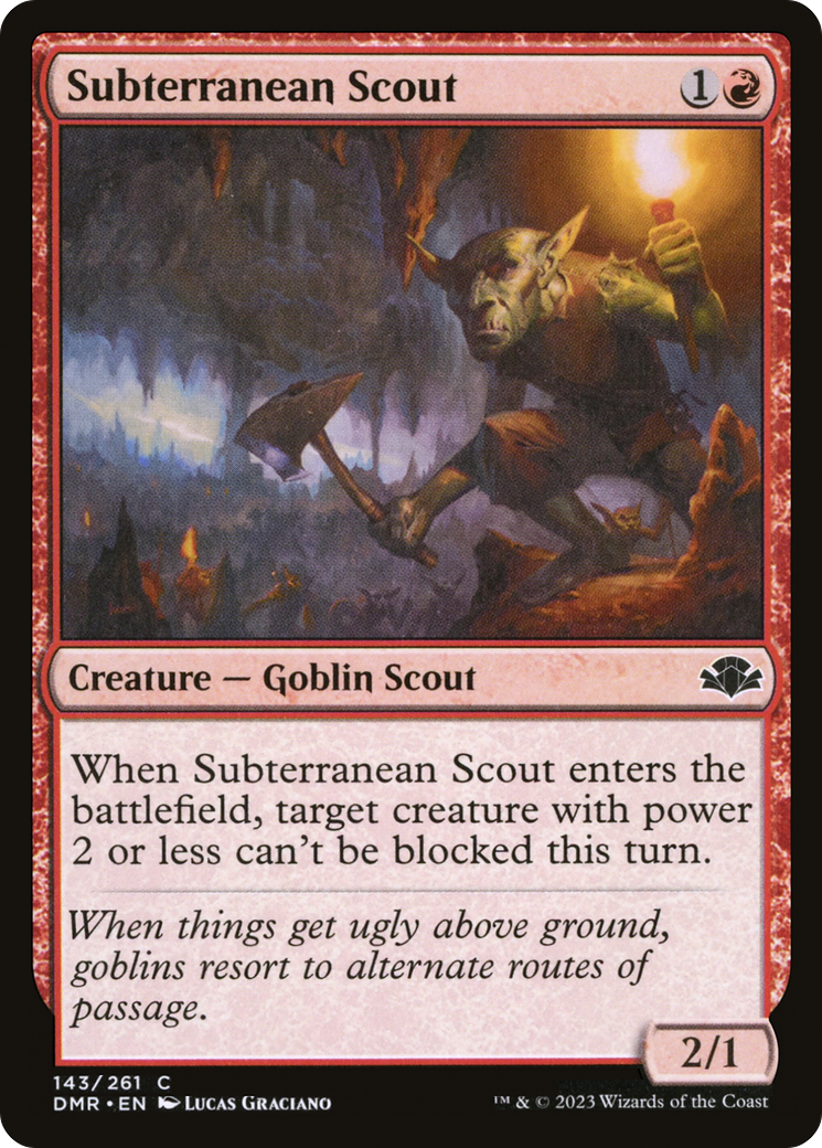 Subterranean Scout [Dominaria Remastered] | Card Merchant Takapuna