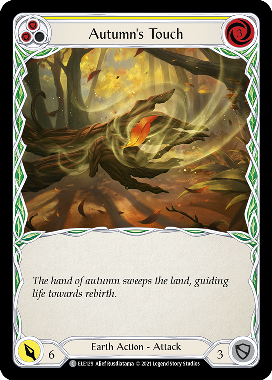 Autumn's Touch (Yellow) [ELE129] (Tales of Aria)  1st Edition Normal | Card Merchant Takapuna