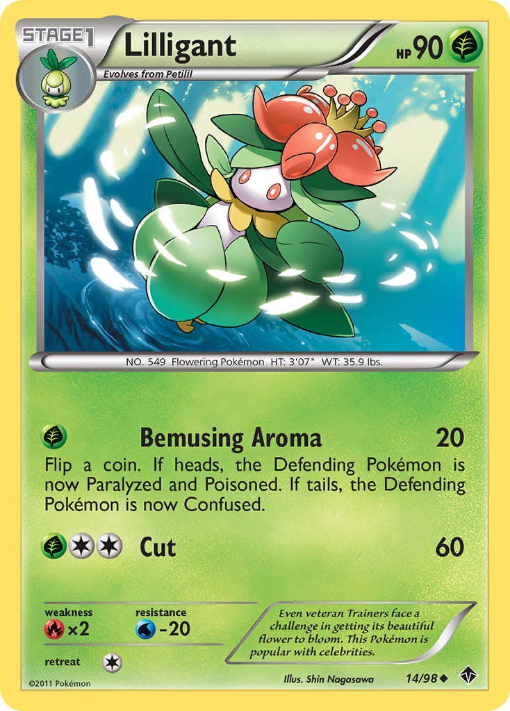 Lilligant (14/98) [Black & White: Emerging Powers] | Card Merchant Takapuna