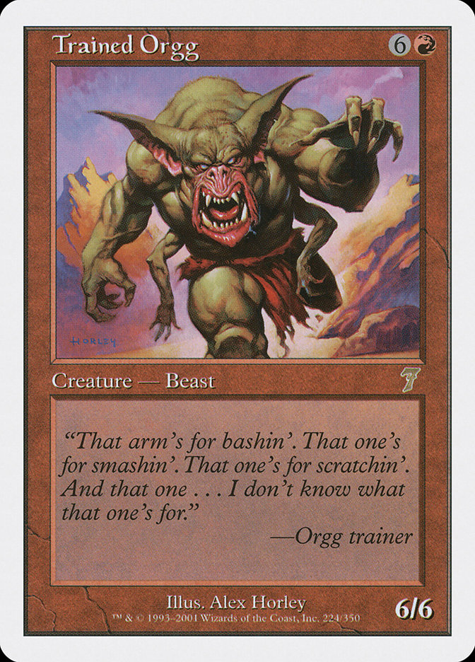 Trained Orgg [Seventh Edition] | Card Merchant Takapuna
