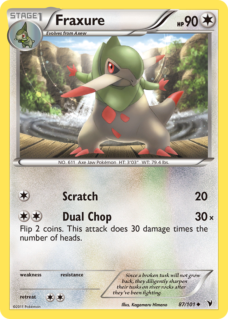Fraxure (87/101) [Black & White: Noble Victories] | Card Merchant Takapuna