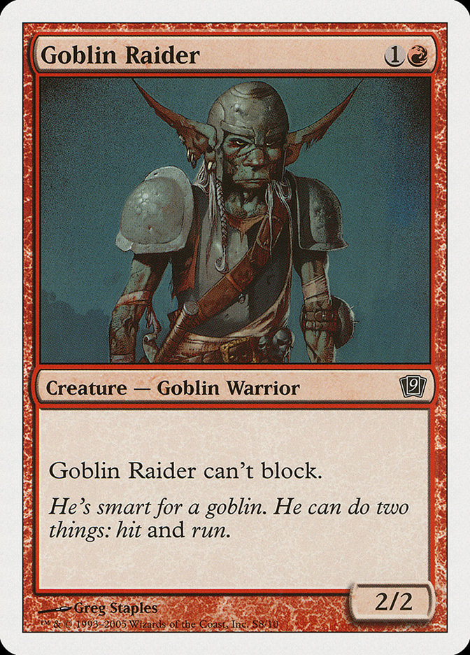 Goblin Raider [Ninth Edition] | Card Merchant Takapuna