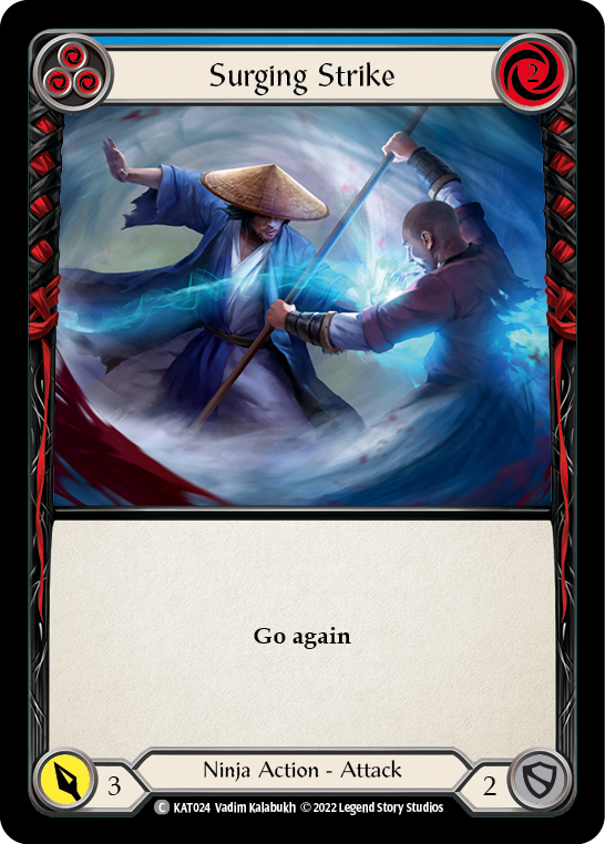 Surging Strike (Blue) [KAT024] (Outsiders Katsu Blitz Deck) | Card Merchant Takapuna