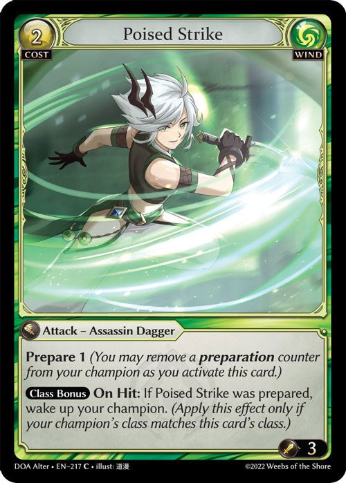 Poised Strike (217) [Dawn of Ashes: Alter Edition] | Card Merchant Takapuna