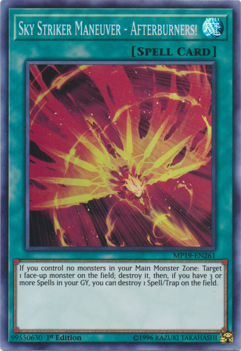 Sky Striker Maneuver - Afterburners! [MP19-EN261] Super Rare | Card Merchant Takapuna