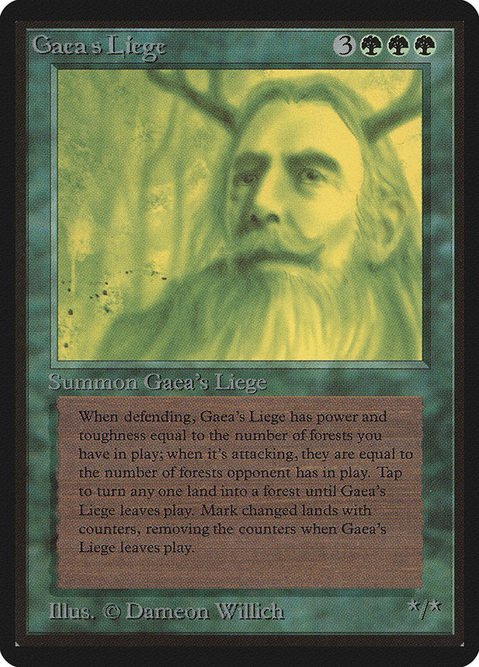 Gaea's Liege [Beta Edition] | Card Merchant Takapuna