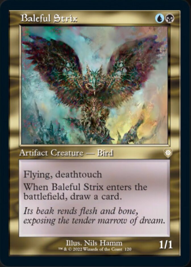 Baleful Strix (Retro) [The Brothers' War Commander] | Card Merchant Takapuna