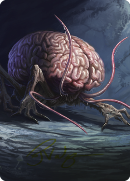 Intellect Devourer Art Card (Gold-Stamped Signature) [Commander Legends: Battle for Baldur's Gate Art Series] | Card Merchant Takapuna