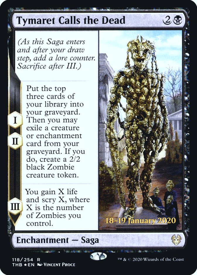Tymaret Calls the Dead [Theros Beyond Death Prerelease Promos] | Card Merchant Takapuna