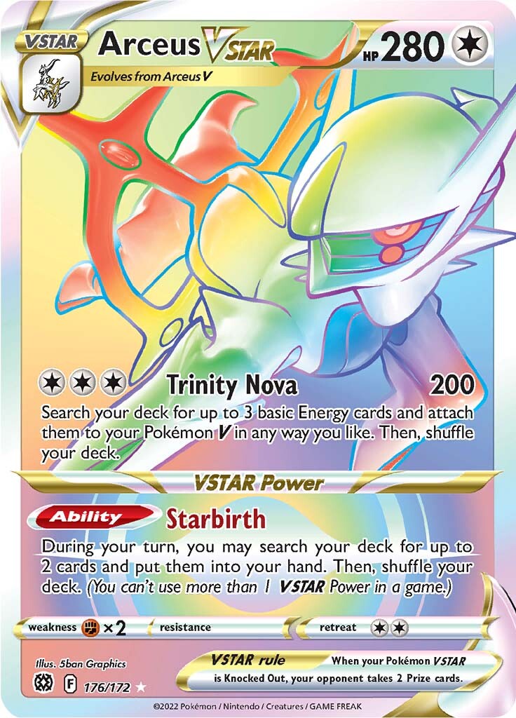 Arceus VSTAR (176/172) [Sword & Shield: Brilliant Stars] | Card Merchant Takapuna