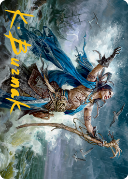 Lier, Disciple of the Drowned Art Card (Gold-Stamped Signature) [Innistrad: Midnight Hunt Art Series] | Card Merchant Takapuna