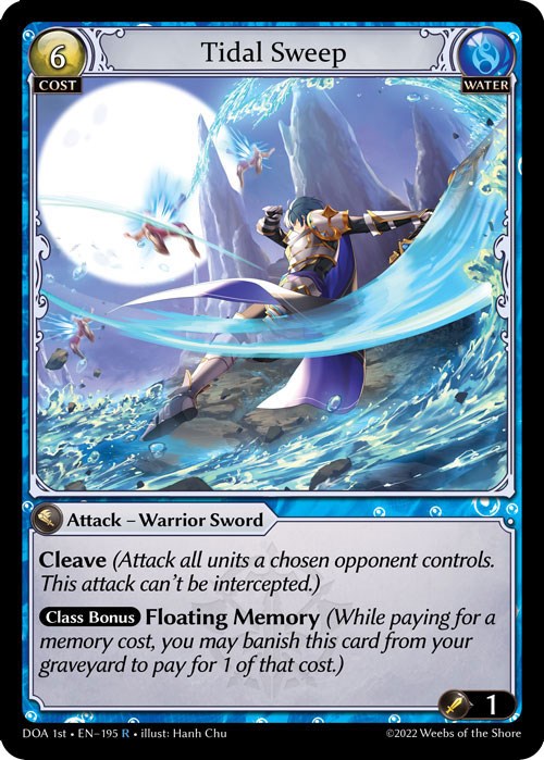 Tidal Sweep (195) [Dawn of Ashes: 1st Edition] | Card Merchant Takapuna