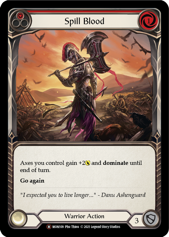 Spill Blood [U-MON109] (Monarch Unlimited)  Unlimited Normal | Card Merchant Takapuna
