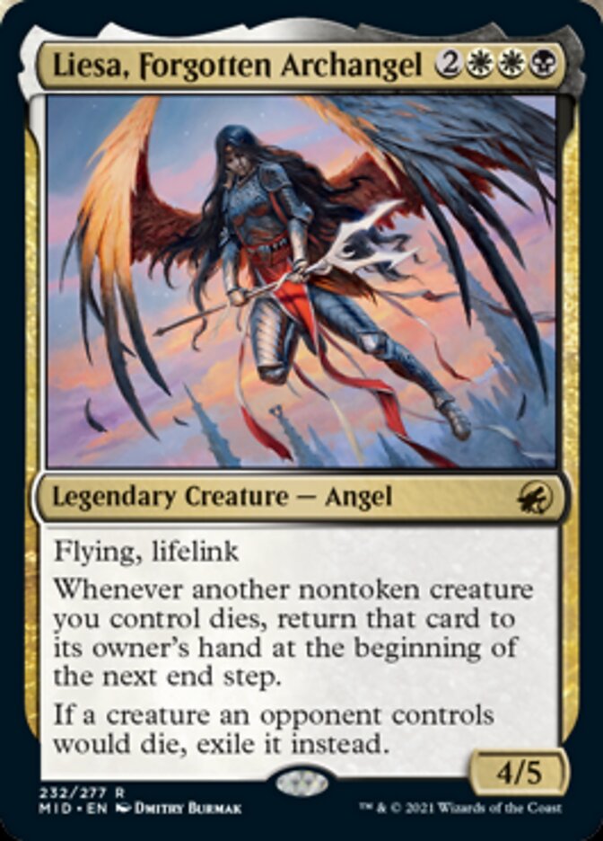 Liesa, Forgotten Archangel [Innistrad: Midnight Hunt] | Card Merchant Takapuna